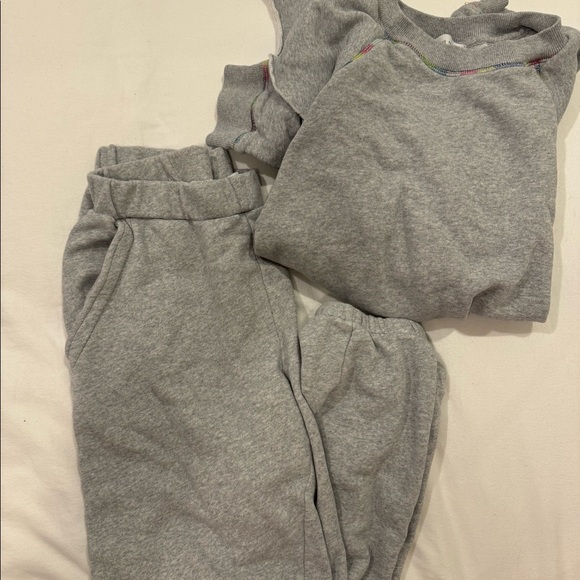 Something Navy Ruffle Sweat Set - Picture 3 of 3